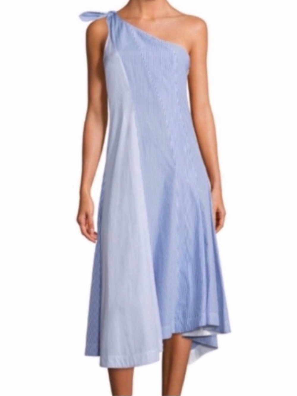 Theory Dress NWT | Theory Liberik C dress size 4 blue white striped 100% cotton